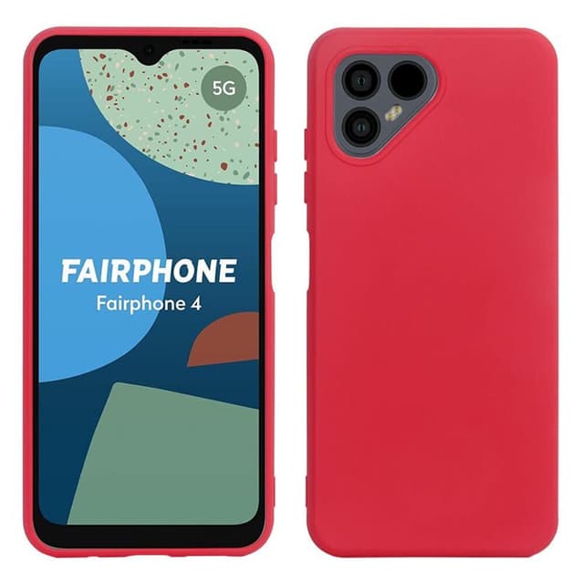 Silikon skal Fairphone 4 - Röd