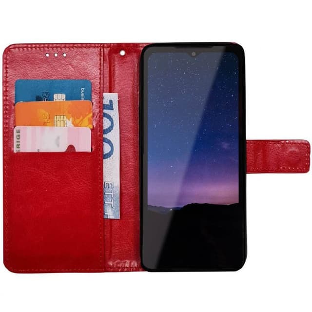 Wallet cover 3-kort CAT S75 - Rød