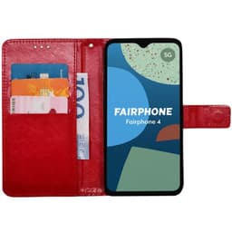 Lompakkokotelo 3-kortti Fairphone 4 - Punainen