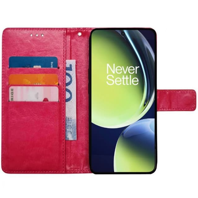 Mobil lommebok 3-kort OnePlus Nord CE 3 Lite - Rosa