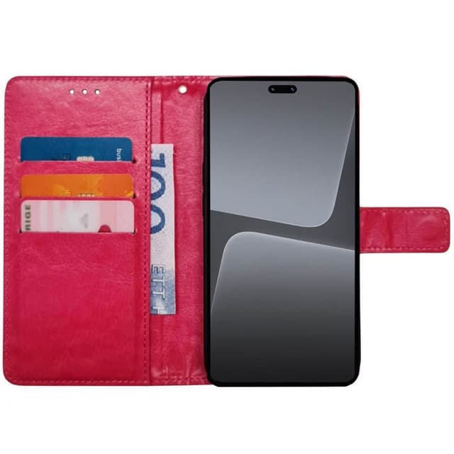 Mobilplånbok 3-kort Xiaomi 13 Lite - Rosa