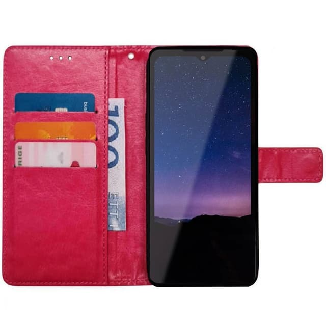 Wallet cover 3-kort CAT S75 - Lyserød