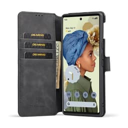 DG-Ming Lompakkokotelo 3-kortti Google Pixel 6 Pro - Musta