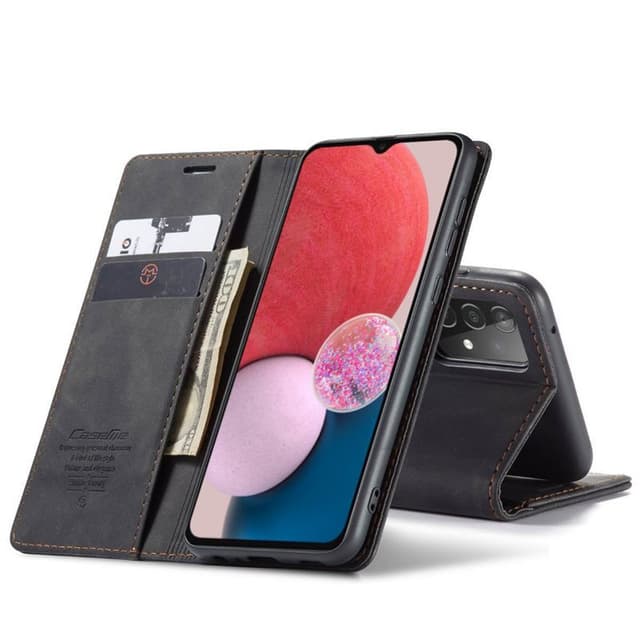 CaseMe Smart Magnet Flipdeksel Samsung Galaxy A04s - Sort