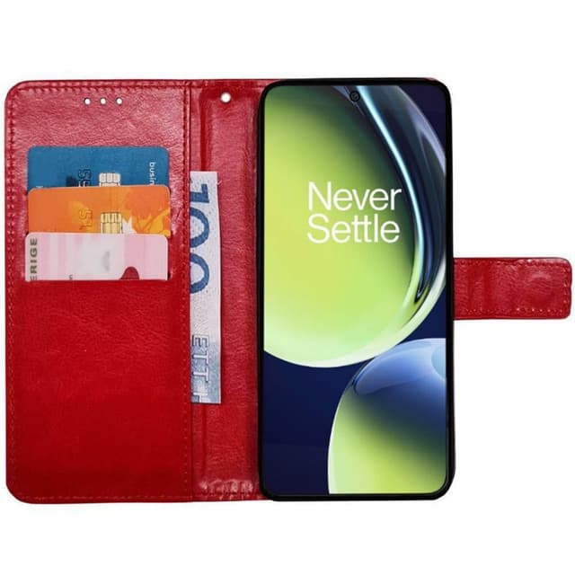 Mobil lommebok 3-kort OnePlus Nord CE 3 Lite - Rød