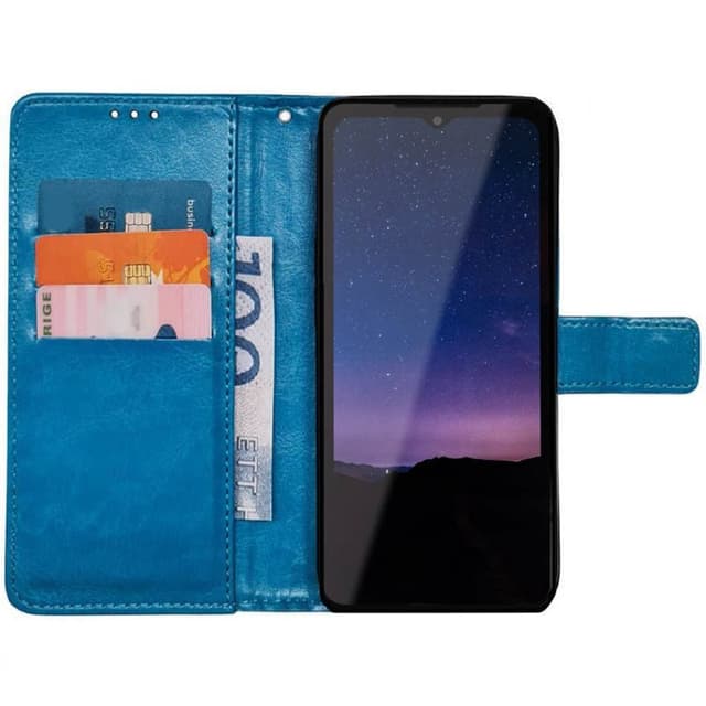 Wallet cover 3-kort CAT S75 - Lyseblå