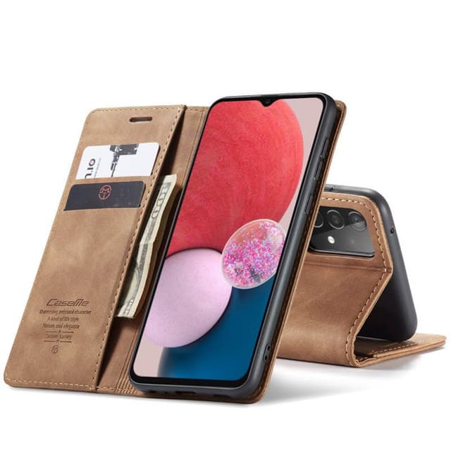 CaseMe Smart Magnet FlipCase Samsung Galaxy A04s - Ruskea