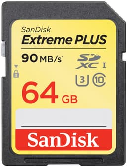 SanDisk Extreme Plus SD-minneskort 64 GB