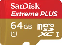 SanDisk Extreme Plus M muistikortti ja sovitin 64 GB