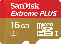 SanDisk Extreme Plus Micro SDHC 16 GB Minneskort