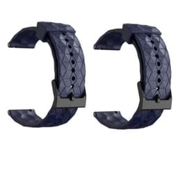 Jalkapallokuvioinen kellohihna, silikoni 2 kpl Tummansininen 20 mm Samsung Galaxy Watch 4 40 44mm/4 Classic 46 42 mm 2021, Garmin Vivoactive 3 Music/Forerunner 645/245 Music/Venu/Venu Sq, Amazfit GTS/GTR 42mm