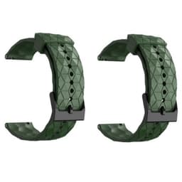 Fotballmønster Klokkebånd Silikon 2-Pack Mørk grønn 20 mm Samsung Galaxy Watch 4 40 44mm/4 Classic 46 42 mm 2021, Garmin Vivoactive 3 Music/Forerunner 645/245 Music/Venu/Venu Sq, Amazfit GTS/GTR 42mm