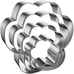 Hundepote kage udstikkere kikseforme 4-delt Sølv