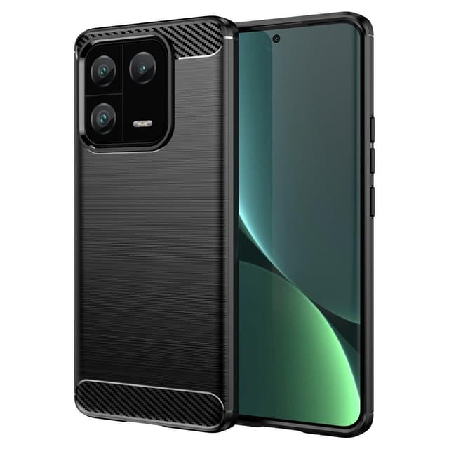 För Xiaomi 13 Pro 5G Karbon Fiber TPU Fodral Skal - Svart