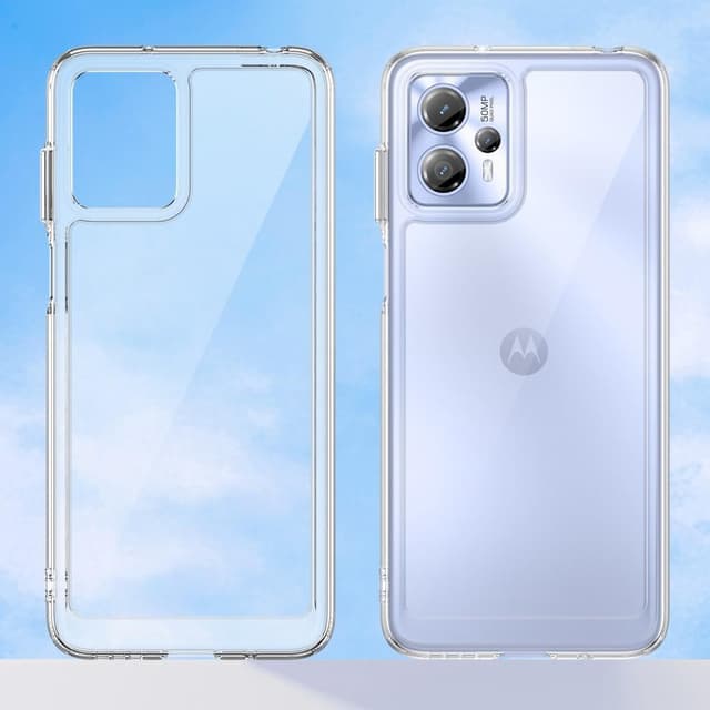 För Motorola Moto G13 / G23 TPU + Akryl Anti-dropp Fodral Skal