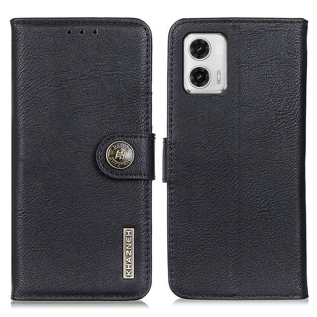 KHAZNEH Motorola Moto G73 5G Plånboksfodral - Svart