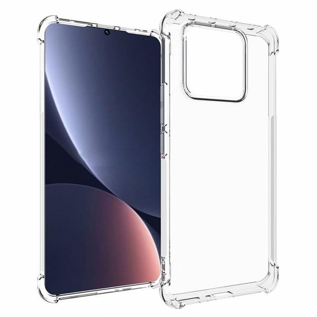 För Xiaomi 13 Pro 5G Transparant mjukt TPU Skal Förstärkta Hörn