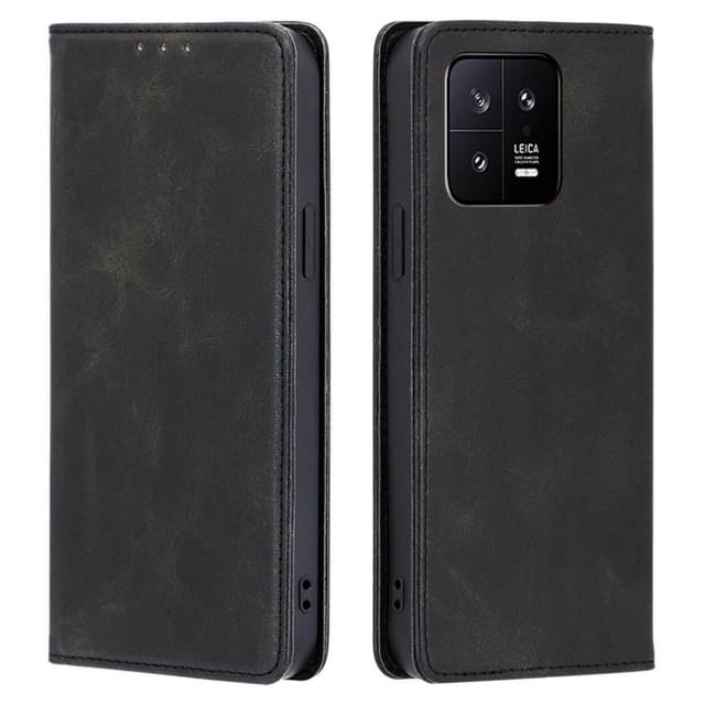 Til Xiaomi 13 5G tegnebogstativ telefonetui - sort