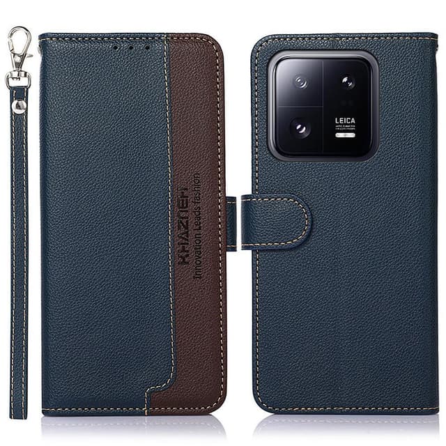 KHAZNEH Telefondæksel til Xiaomi 13 - Blå/Brun