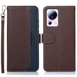 KHAZNEH Plånboksfodral till Xiaomi 13 Lite - Brun/Blå