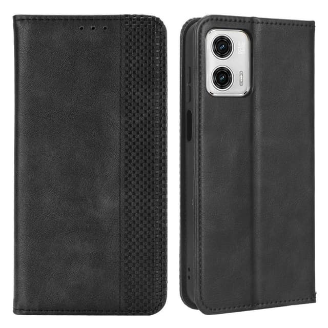 Motorola Moto G73 5G Plånboksfodral Exklusivt Svart