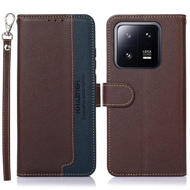 KHAZNEH Plånboksfodral till Xiaomi 13 - Brun/Blå