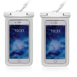 Telefon vattentät väska 2-pack Vit