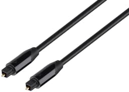 Sandstrøm optisk kabel – 1 meter – sort
