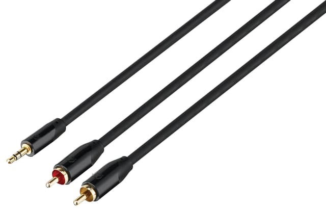 Sandstrøm 1m RCA til 3.5mm lydkabel