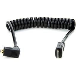 Atomos coiled right-angle micro HDMI
