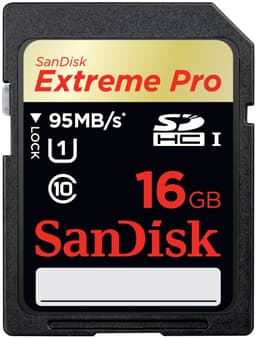 SanDisk Extreme Pro 16 GB SDHC UHS-I Minneskort