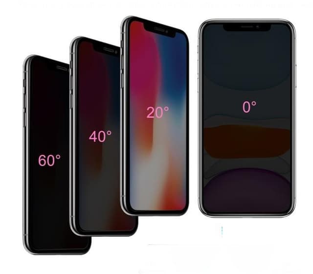 KAPSOLO PRIVACY Skärmskydd för iPhone 11 Pro, 3D, 9H
