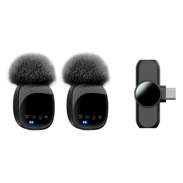 Lippa Pro 2-pack trådlös brusreducerande mikrofon, USB-C