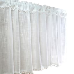 Ruffle kort gardin Hvit 60x40 cm