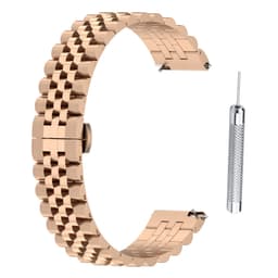 Justerbar Universal 20 MM femrads pärlorm Rose guld