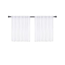 INF Enkel Elegant Short Curtain 2-Pack Hvit 76x60 cm