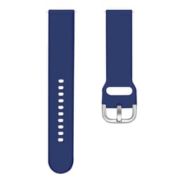 Klockarmband silikon Blå Samsung Galaxy Watch 5 40mm 44mm/Watch 4 40mm 44mm/Watch 4 Classic 42mm 46mm, Garmin Vivoactive 3/ Vivomove/HR, Forerunner 645/ 245, Huawei Watch GT 4