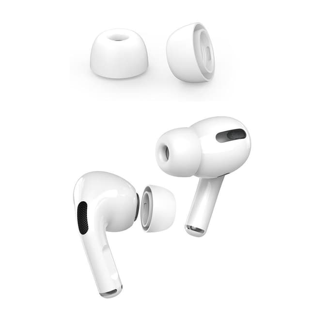 AHASTYLE AirPods Pro 1/2 silikoniset korvatyynyt Valkoinen - Large