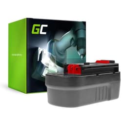 Green Cell Batteri til elektroverktøy for Black & Decker A18 A1718 HPB18 18V 3Ah