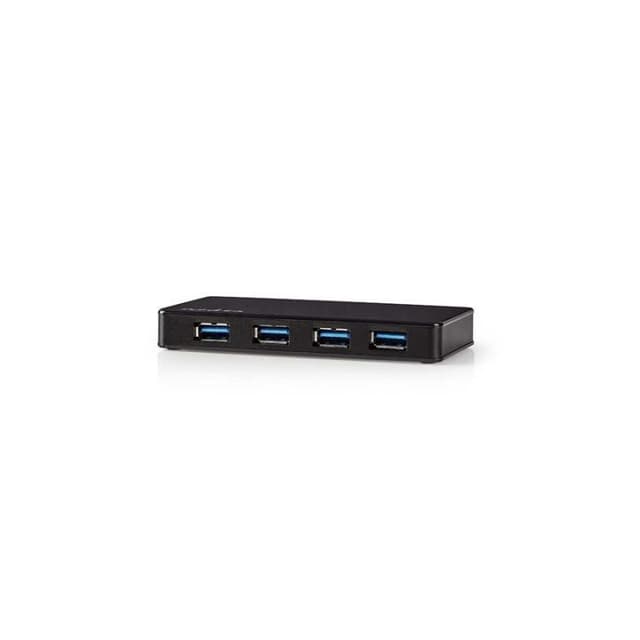Nedis USB-hub | USB-A Han | 4x USB A Female | 4-Port port(s) | USB 3.2 Gen 1 | Nettstrøm drevet / USB-Strøm | 4x USB