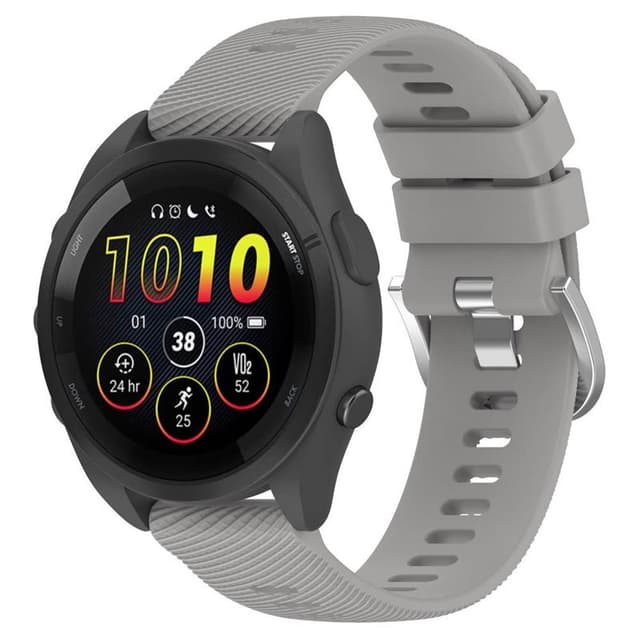 Pure urheiluranneke Garmin Forerunner 265S - Vaaleanharmaa