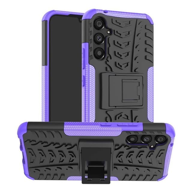 Iskunkestävä kuori jalustalla Samsung Galaxy A24 4G - Violetti