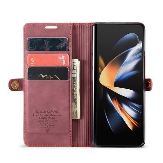 CaseMe Flipdeksel Samsung Galaxy Z Fold 4 - Burgund