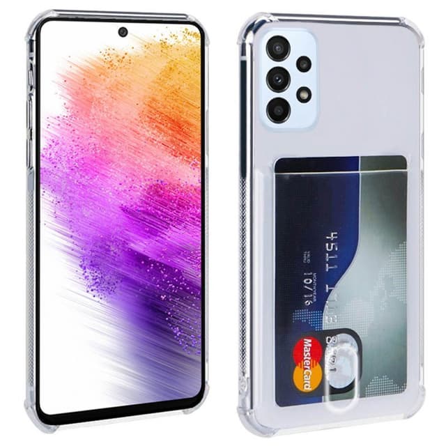 Silikone cover med kortslot Samsung Galaxy A73 5G