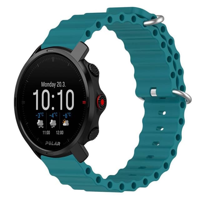 Ocean klokkereim for Polar Grit X - Petrol