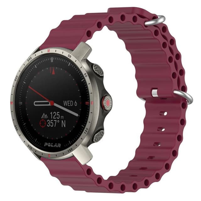 Ocean klockarmband till Polar Grit X Pro - Wine
