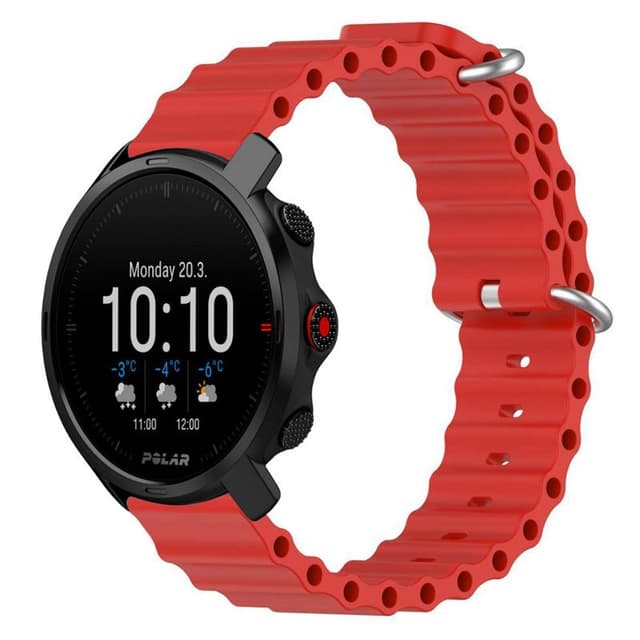 Ocean klockarmband till Polar Grit X - Röd