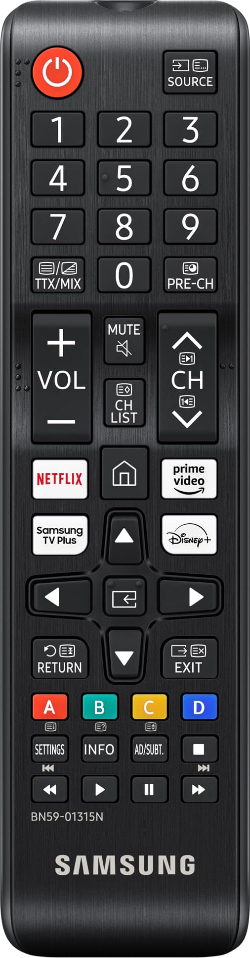 Samsung VGTM1240AN/XC fjärrkontroll för TV