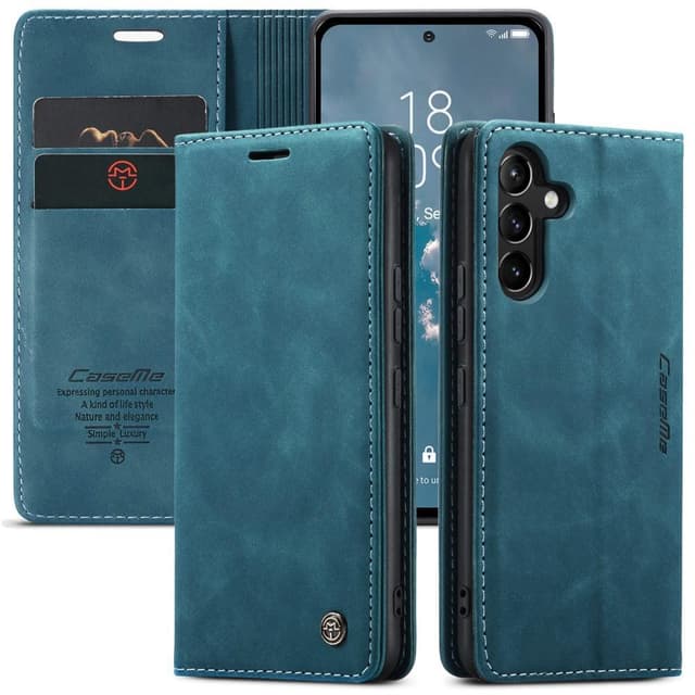 CASEME Retro Pung Taske til Samsung Galaxy A54 - Blå