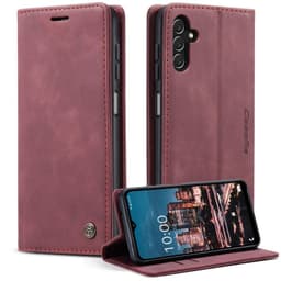 CASEME Lommebok-deksel Samsung Galaxy A14 - Vinrød